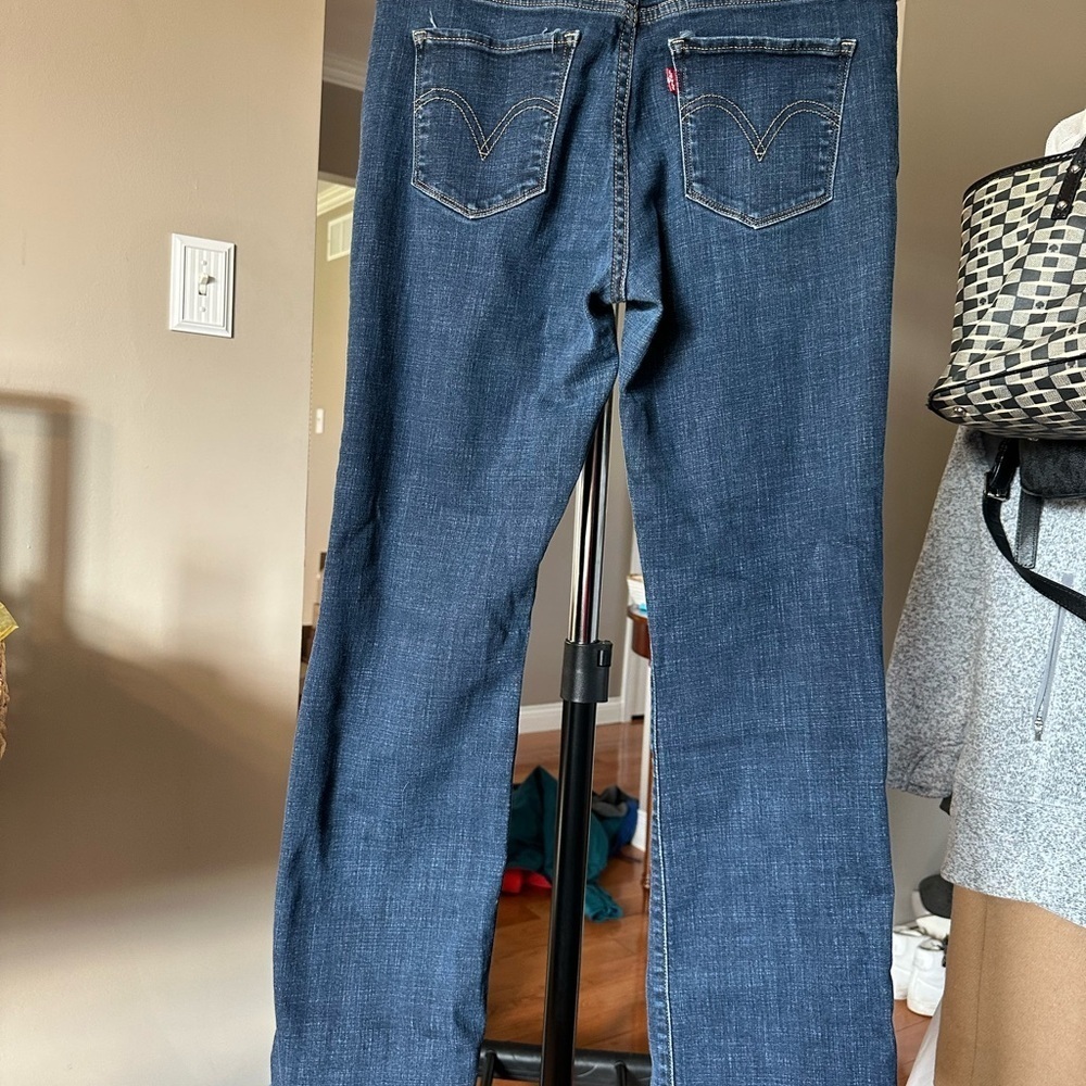 Levi's Dark Blue Women's Boot Cut Jeans - Picture 3 of 3